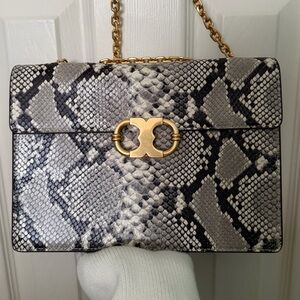 Tory Burch Snake Print Crossbody Bag